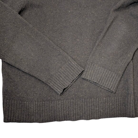 J.Crew Men's Large Brown Lambs Wool 1/4 Zip Pullover Sweater - Picture 5 of 8